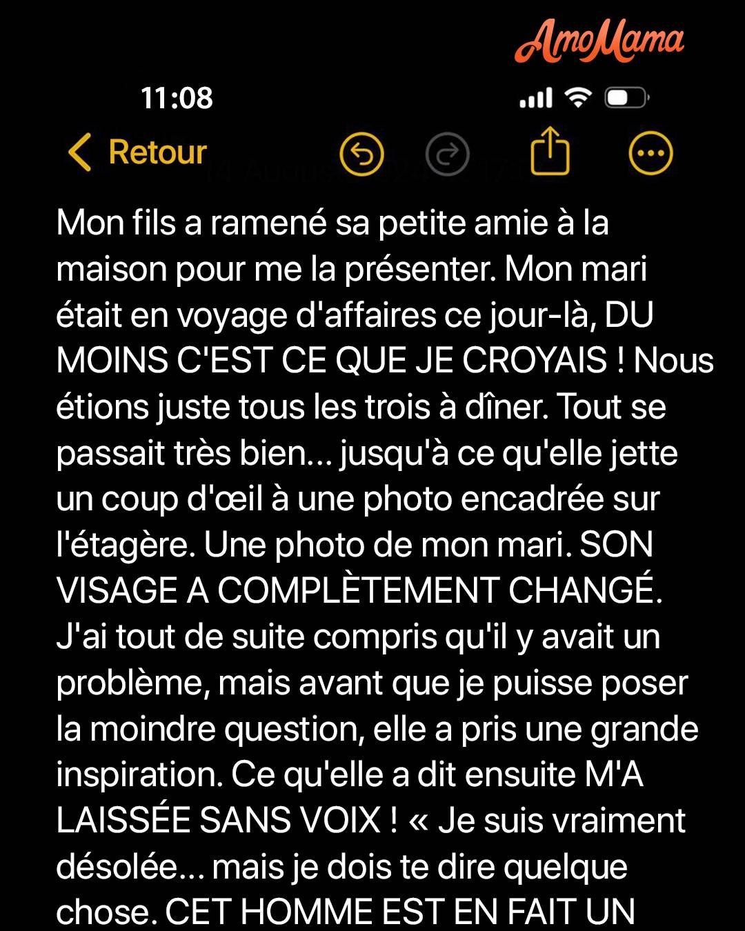 La nouvelle petite amie de mon fils a avoué qu’elle connaissait mon mari depuis des années