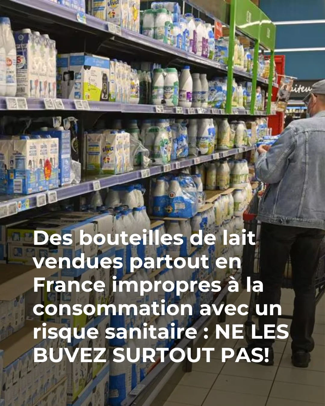 Attention rapportez ces bouteilles de lait, elles ont un défaut de fabrication !