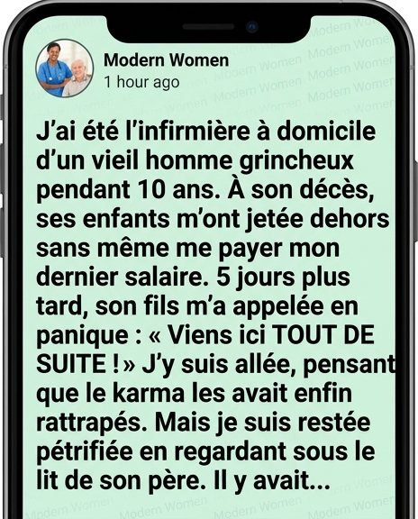 Après 10 ans comme son infirmière, ses enfants m’ont traitée comme une moins que rien… jusqu’à ce que son dernier secret soit révélé