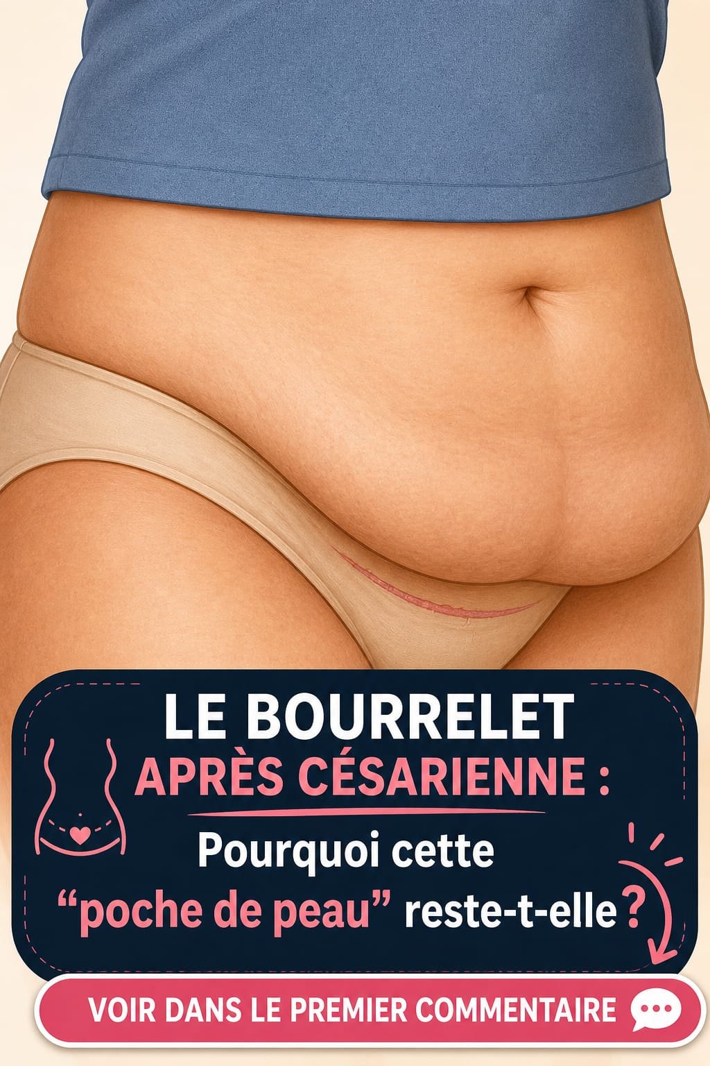 Le lambeau de césarienne : pourquoi ce « sac » de peau persiste-t-il ?