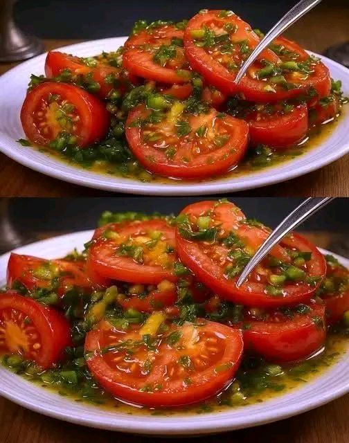 Salade de tomates magique, vous ne la ferez jamais autrement…