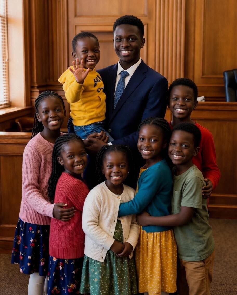 À dix-huit ans, j’ai accueilli mes sept frères et sœurs pour qu’on ne soit pas séparés — trois ans plus tard, ma plus jeune sœur m’a donné une photo qui expliquait enfin ce qui était arrivé à nos parents. 🔽🔽🔽 La police est arrivée quand j’avais dix-huit ans. C’était trop tôt. Lila riait dans la cuisine, Tommy traînait sa couverture, tout semblait habituel pendant quelques secondes. Puis la sonnette a retenti. « Es-tu Rowan ? », a demandé l’agent en me regardant. J’ai compris aussitôt. « Il y a eu un accident. Vos parents n’ont pas survécu. » Le temps s’est suspendu. Lila cherchait à comprendre. Benji s’effondrait. Les jumeaux s’agrippaient l’un à l’autre. Peu après, les services sociaux m’ont contacté. « Les enfants seront placés en famille d’accueil », a annoncé la dame. « Ensemble ? », ai-je voulu savoir. Elle a hésité. « Non. » Tout s’est effondré. « Non », ai-je affirmé. « Ils restent avec moi. » Elle m’a dévisagé. « Tu as dix-huit ans. Tu n’as pas d’argent. Tu n’as pas de diplôme. Ce n’est pas réaliste. » Mais j’ai insisté : « Je m’en fiche. On ne les sépare pas. » L’audience a été pénible. « Tu n’as aucune expérience, aucun soutien. Pourquoi devrais-je approuver cela ? », a demandé le juge. Je les ai regardés. Ils étaient terrifiés. « Parce que je suis tout ce qu’ils ont », ai-je dit. « Et ils sont tout ce que j’ai. » Silence. Lila a craqué. « Je ne veux pas aller ailleurs… Je veux rester avec lui » Un par un, les autres ont pleuré à leur tour. Même le juge a évité mon regard. Deux semaines plus tard, le jugement nous a réunis. Ce n’était pas simple. J’ai laissé l’école et trouvé plusieurs petits boulots. Pendant mes gardes, Mme Dalrymple s’occupait d’eux. Elle refusait qu’on la paie. Elle disait que ça ne comptait pas. J’ai juré de la remercier un jour. On a tenu bon. Tous ensemble. Jusqu’à hier soir. Benji est entré, tremblant. « J’ai trouvé quelque chose dans le grenier », m’a-t-il dit en tendant une photo. Je l’ai examinée… et tout en moi s’est arrêté. « OH NON… Maman et papa… qu’est-ce que vous avez fait… » ⬇️⬇️⬇️