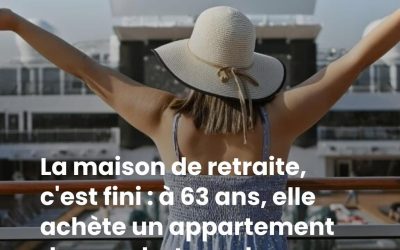Bye-bye la maison de retraite : à 63 ans, elle achète un appartement dans ce bateau de croisière et fait le tour du monde, “C’est la liberté !”