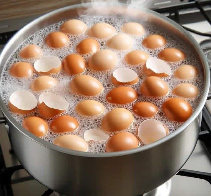 Ne les jetez plus. Faites bouillir des coquilles d’œufs et dites adieu à… Voir plus