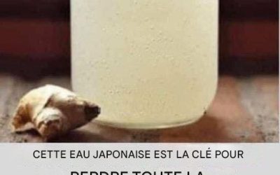 Eau de gingembre : La boisson la plus saine pour brûler les graisses du ventre, du cou, des bras, du dos et des cuisses !