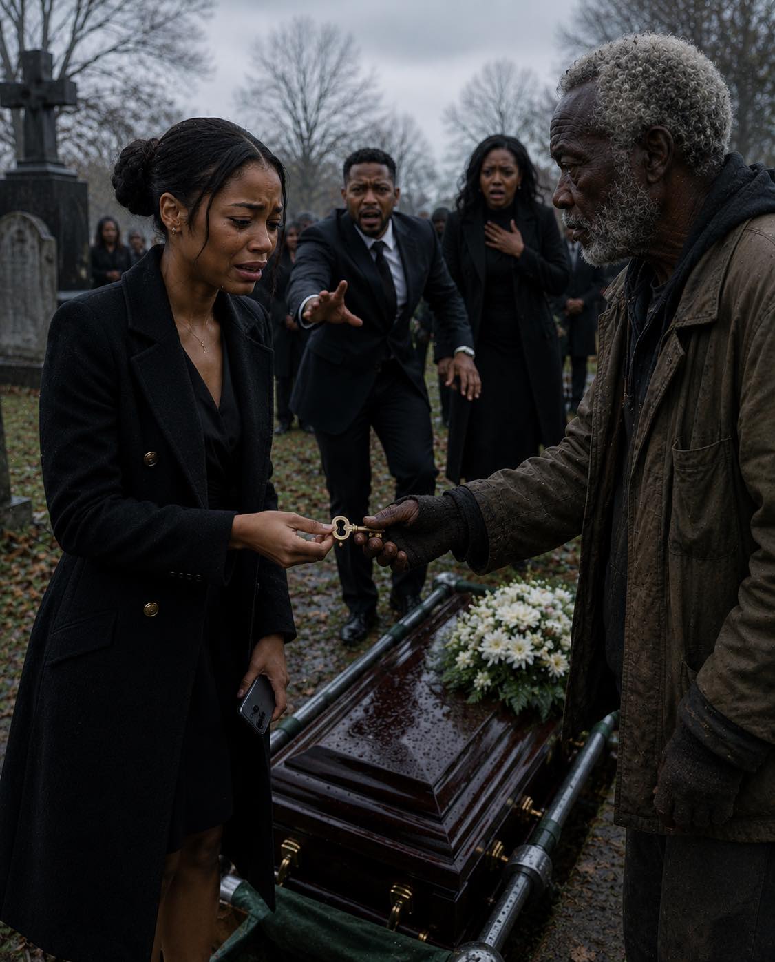 Aux funérailles de ma mère, le gardien du cimetière m’a discrètement prise à part et m’a murmuré : « Mademoiselle, votre mère m’a payé pour descendre un cercueil vide dans la tombe. » J’ai cru qu’il plaisantait.