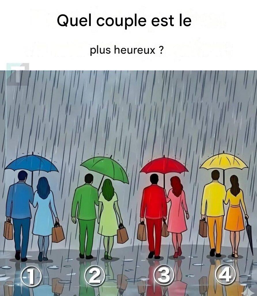 Quel couple est le plus heureux ?