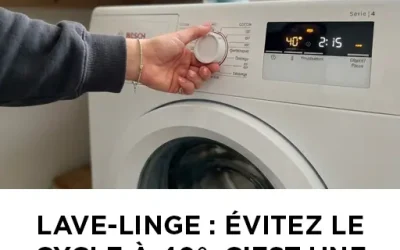 🧺⚠️ Machine à laver : n’utilisez pas le cycle de lavage à 40 °C… c’est une mauvaise habitude 😮🔥 Beaucoup de gens pensent que 40°C est “le bon compromis”, mais ce réglage peut parfois être moins efficace selon le type de linge 👕💧 Il est important d’adapter la température pour mieux protéger les vêtements et optimiser le lavage 👌✨ Et vous, à quelle température lavez-vous le plus souvent ? 🤔👇 Dites-nous en commentaire 💬