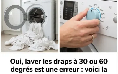 Oui, laver les draps à 30 et 60 degrés est une erreur : voici la température correcte
