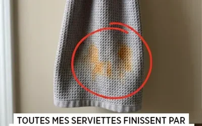 Pourquoi mes serviettes deviennent-elles mystérieusement orange, même les neuves ?