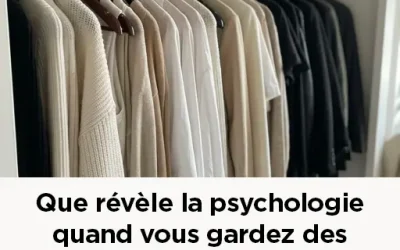 Que révèle la psychologie quand vous gardez des vêtements que vous ne portez jamais ?