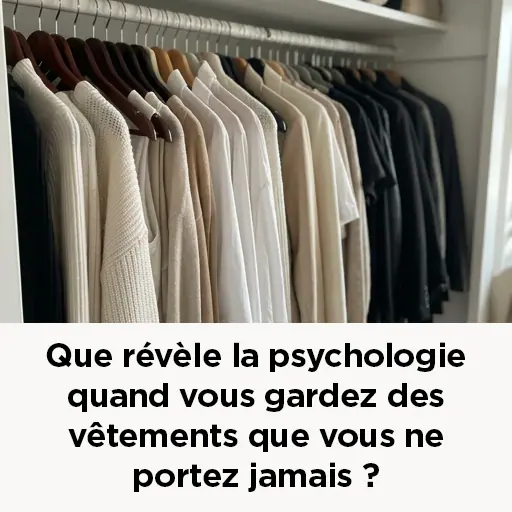Que révèle la psychologie quand vous gardez des vêtements que vous ne portez jamais ?