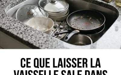 Vous arrive-t-il souvent de laisser de la vaisselle sale dans l’évier ? Ce n’est pas qu’une simple habitude : que signifie ce phénomène selon les psychologues ?