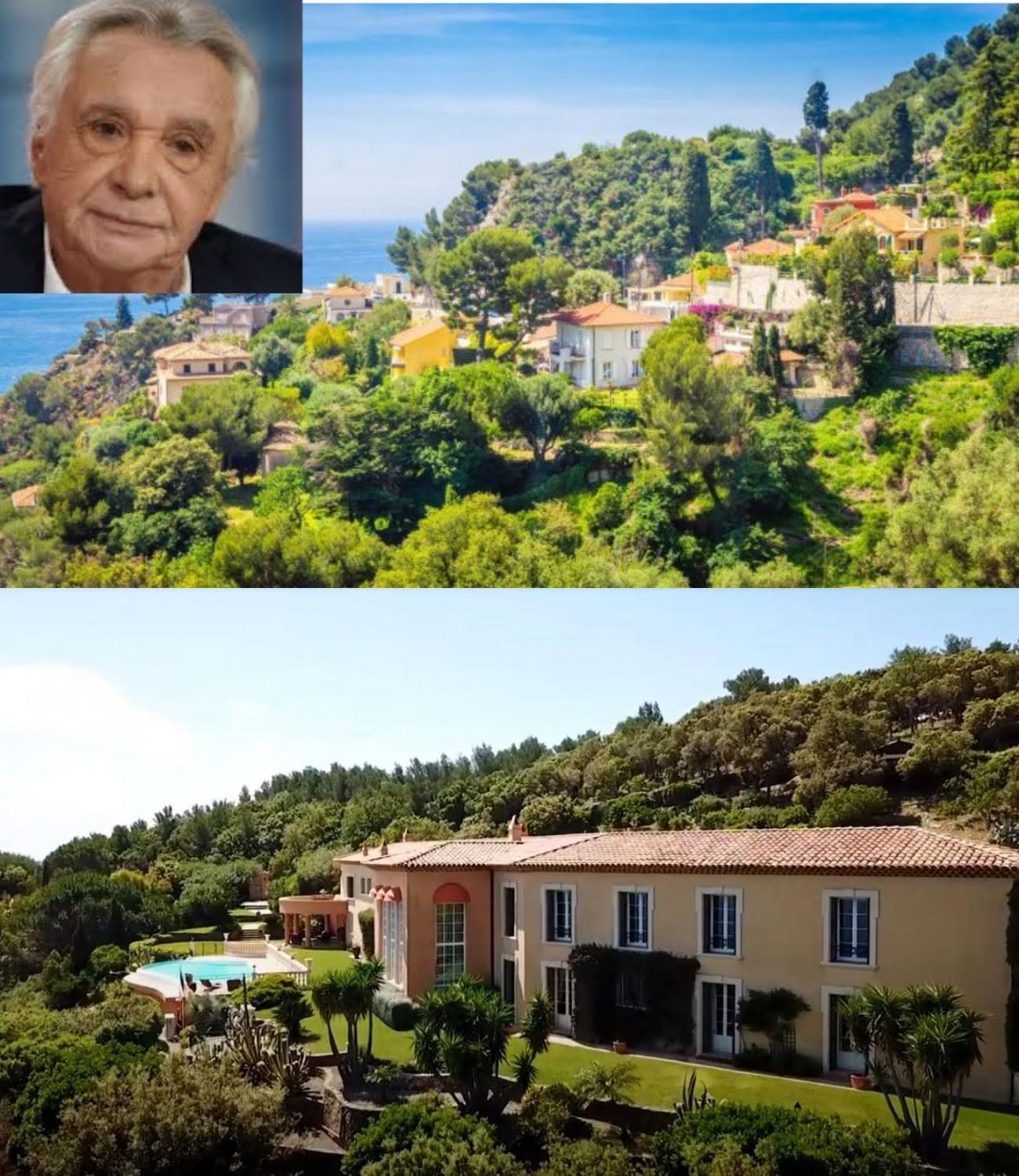 Michel Sardou : découvrez en images sa nouvelle villa luxueuse sur la Côte-d’Azur, un vrai paradis