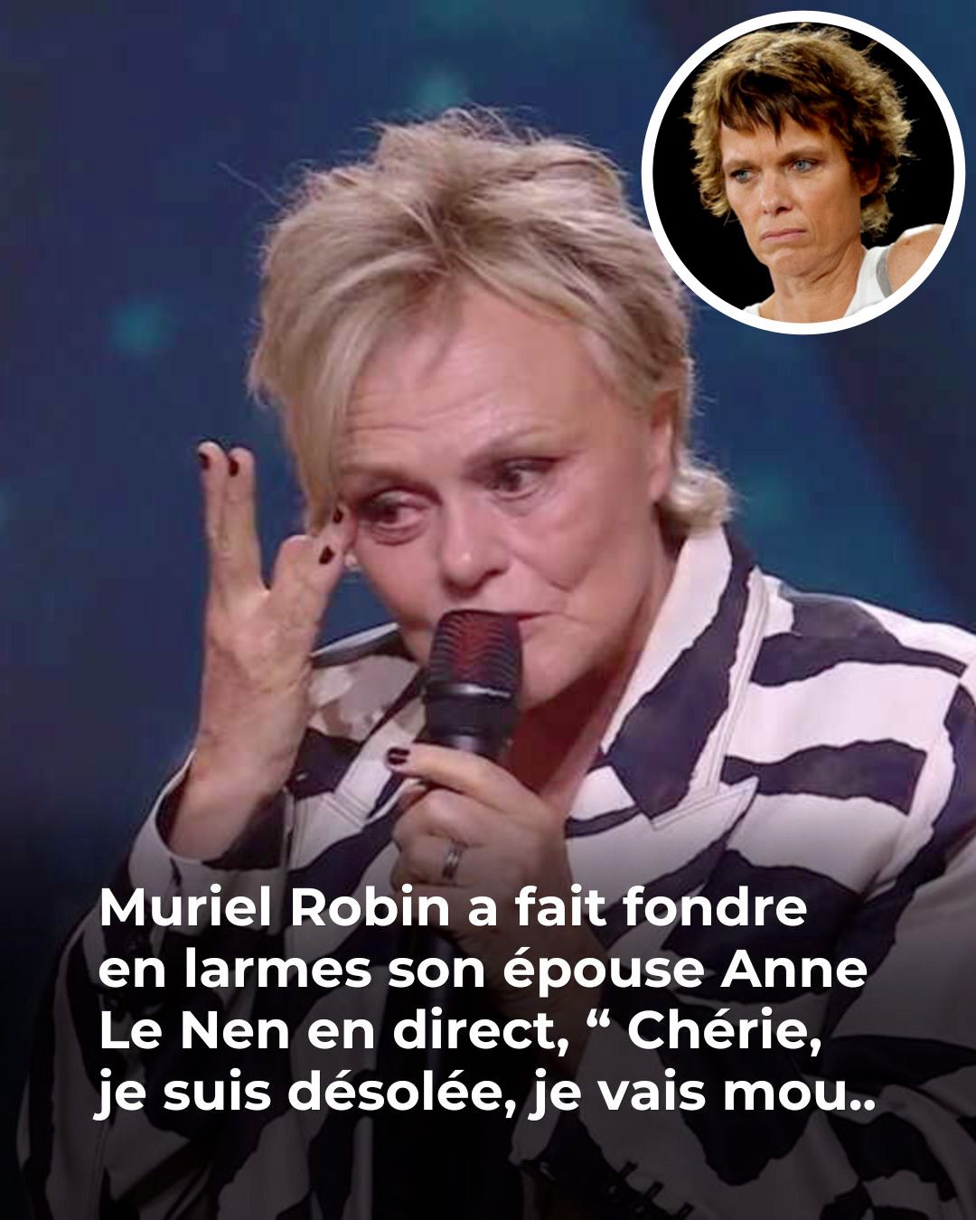Molières 2026 : revivez le discours engagé et bouleversant de Muriel Robin, qui a fait fondre en larmes son épouse Anne Le Nen