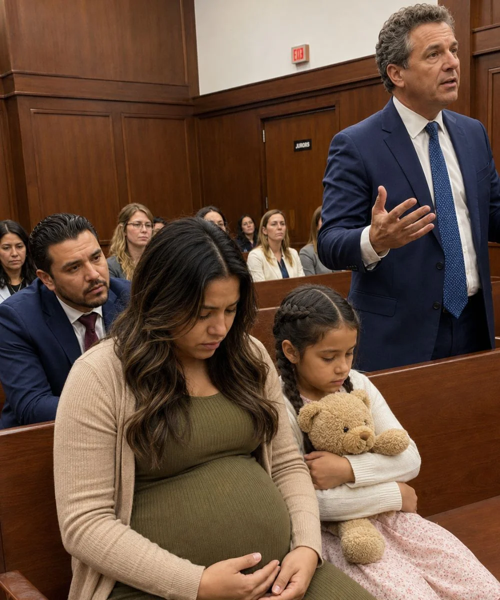 Une femme enceinte demanda le divorce au juge et offrit tout à son mari, tandis que sa maîtresse riait aux éclats. Un silence de mort s’abattit sur la salle d’audience lorsque le juge appela une petite fille qui révéla les agissements de son père et de la « méchante dame ». Le tribunal du comté de Franklin, dans l’Ohio, était plongé dans un tel silence que le bourdonnement des lumières ressemblait au vrombissement d’insectes piégés au plafond. Emma Caldwell se tenait près de son avocat, une main posée sur son ventre arrondi. Enceinte de huit mois, épuisée par des nuits blanches, elle ne ressemblait plus à la femme qui, sept ans plus tôt, avait franchi le seuil de ce même tribunal pour épouser Daniel Caldwell. De l’autre côté de l’allée, Daniel, la mâchoire serrée, portait un élégant costume bleu marine impeccable, son alliance déjà disparue. À ses côtés, Vanessa Price, sa maîtresse, trente et un ans, élégante et raffinée, arborait un sourire triomphant. De temps à autre, elle se penchait vers Daniel et lui murmurait quelque chose qui le faisait sourire. La juge Margaret Whitaker ajusta ses lunettes. « Madame Caldwell, votre requête indique que vous demandez le divorce immédiat et renoncez à vos droits sur la maison conjugale, le compte d’épargne, les deux véhicules et les parts de Monsieur Caldwell dans son entreprise. Est-ce exact ? » Un murmure étouffé parcourut la salle d’audience. L’avocat d’Emma se raidit. « Monsieur le Juge, ma cliente comprend… » « J’ai interrogé Madame Caldwell », dit le juge. Emma releva le menton. « Oui, Monsieur le Juge. Je ne veux aucun bien commun. Il peut tout garder. » Vanessa éclata de rire. Ce n’était pas un rire nerveux. C’était un rire strident, vif et cruel. Daniel murmura : « Vanessa. » Mais elle se couvrit la bouche trop tard, ses yeux brillant encore sur Emma. Le juge Whitaker baissa les yeux depuis son siège. « Madame Price, si vous interrompez encore, vous serez expulsée. » Emma reprit, la voix tremblante mais suffisamment assurée pour se faire entendre. « Je ne veux pas de la maison où il l’emmenait pendant mes consultations prénatales. Je ne veux pas de l’argent qu’il a utilisé pour lui acheter des bijoux. Je ne veux ni des voitures, ni des meubles, ni de quoi que ce soit lié à ses mensonges. Je veux seulement que mon bébé naisse loin de lui. » Daniel se leva d’un bond. « C’est de la manipulation émotionnelle. Elle est instable. Elle essaie de me faire passer pour un monstre. » « Asseyez-vous, monsieur Caldwell », dit le juge. Il s’assit, le visage rouge. Emma le regarda droit dans les yeux. « Vous avez déjà pris ce qui comptait. » Vanessa eut un sourire narquois, mais cette fois, le juge Whitaker referma le dossier devant elle et se leva. « Avant de rendre ma décision, » dit lentement le juge, « il y a un point que ce tribunal doit aborder. Avant le début de l’audience, j’ai croisé une petite fille dans le couloir. Elle pleurait près des distributeurs automatiques. Elle m’a chuchoté ce que son père et cette méchante dame lui avaient fait. » Daniel devint livide. Le juge se tourna vers l’huissier. « Veuillez amener l’enfant dans la salle d’audience. » Le rire de Vanessa s’éteignit aussitôt. Daniel serra la table si fort que ses jointures blanchirent. Puis les portes du fond s’ouvrirent. Une petite fille en gilet jaune entra, serrant contre elle un vieux lapin en peluche. Emma eut un hoquet de surprise. C’était Lily. La fille de Daniel, six ans.