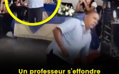 Un professeur s’effondre soudainement et meurt en chantant devant ses élèves : « Je vous laisse ça »