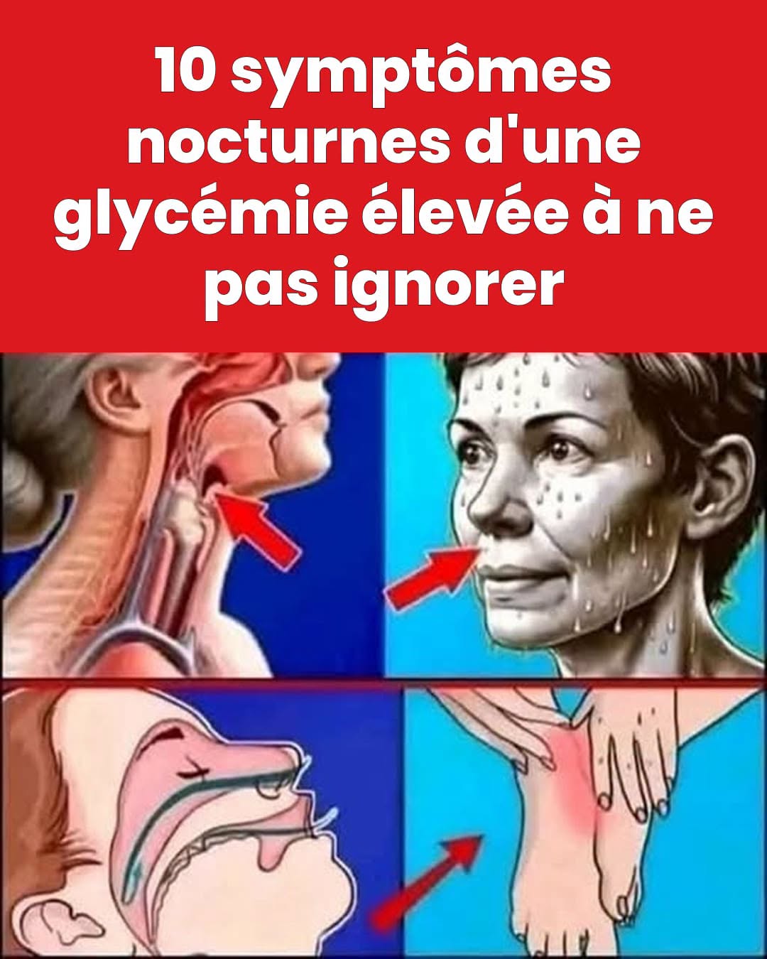 Votre sommeil est-il perturbé ? 10 signaux nocturnes qui trahissent un excès de sucre dans le sang