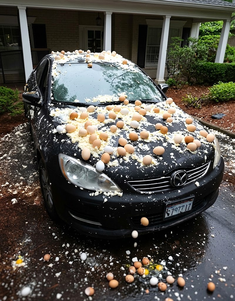 Ma voiture était couverte d’œufs — et je n’avais pas la moindre idée de pourquoi