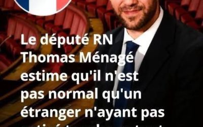 La déclaration du député RN Thomas Ménagé fait grand bruit…. Voir les détails
