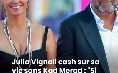 Kad Merad surprend sa compagne Julia Vignali sur le plateau d’Affaire conclue