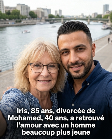 Iris, 85 ans et divorcée de Mohamed, 40 ans, a retrouvé l’amour auprès d’un homme bien plus jeune