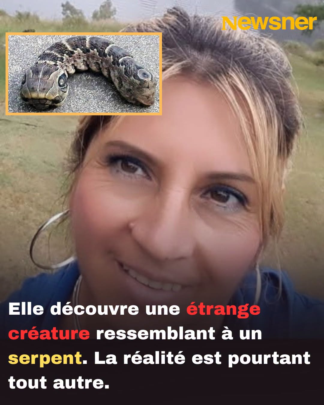 Une femme découvre une étrange créature ressemblant à un serpent – vous ne croirez pas ce que c’est réellement