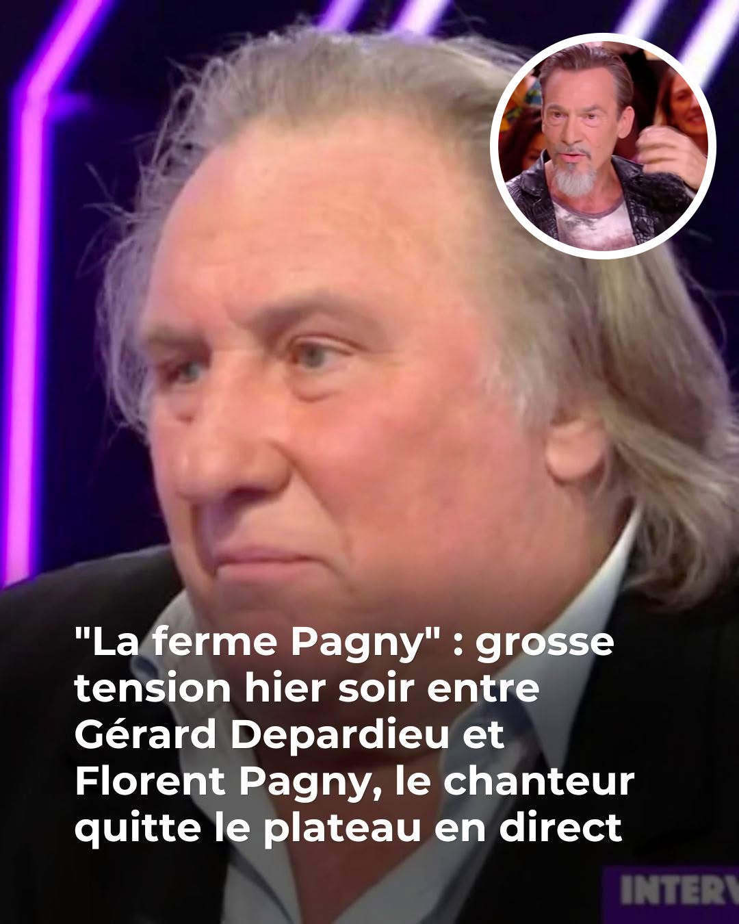 « Il devrait parler moins fort » : Florent Pagny humilié par Gérard Depardieu
