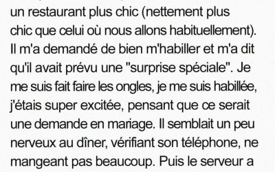 Au restaurant, son geste a laissé sa femme sans voix !