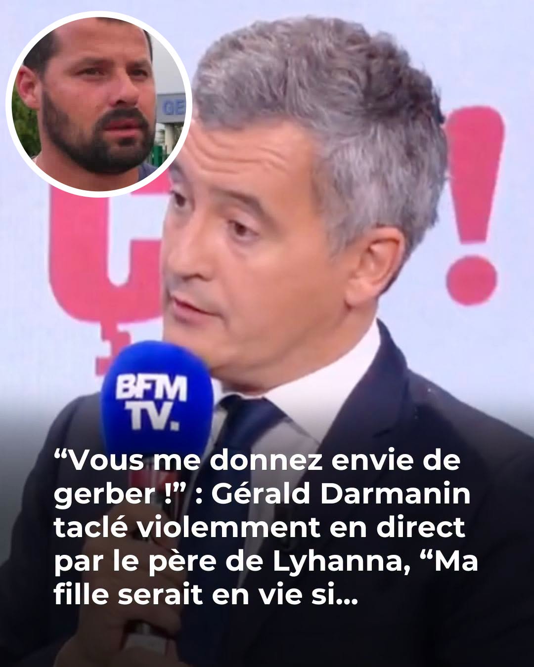 “Vous me donnez envie de gerber !” : Gérald Darmanin durement pris à partie sur BFMTV