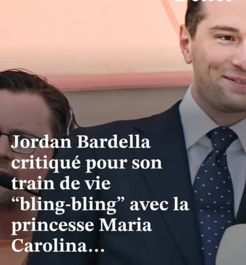 Dans les loges du Grand Prix de Monaco, Maria Carolina de Bourbon des Deux-Siciles et Jordan Bardella ne se cachent plus