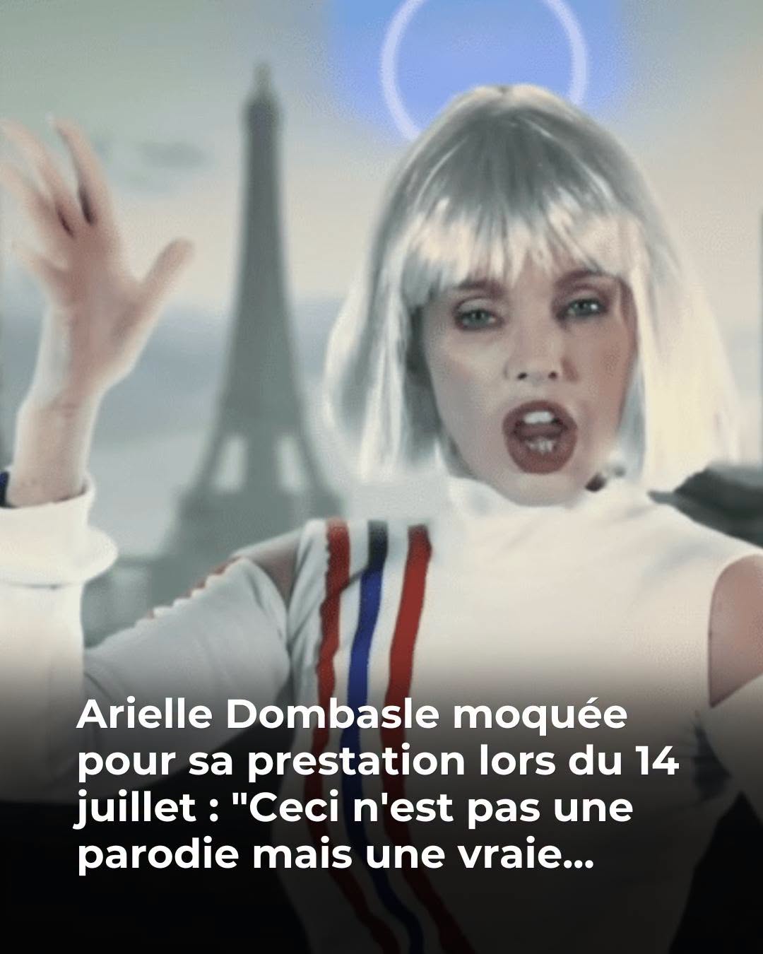 “Lady Gaga de supérette” : la prestation d’Arielle Dombasle pour les JO de Paris fait réagir les internautes (ZAPTV)