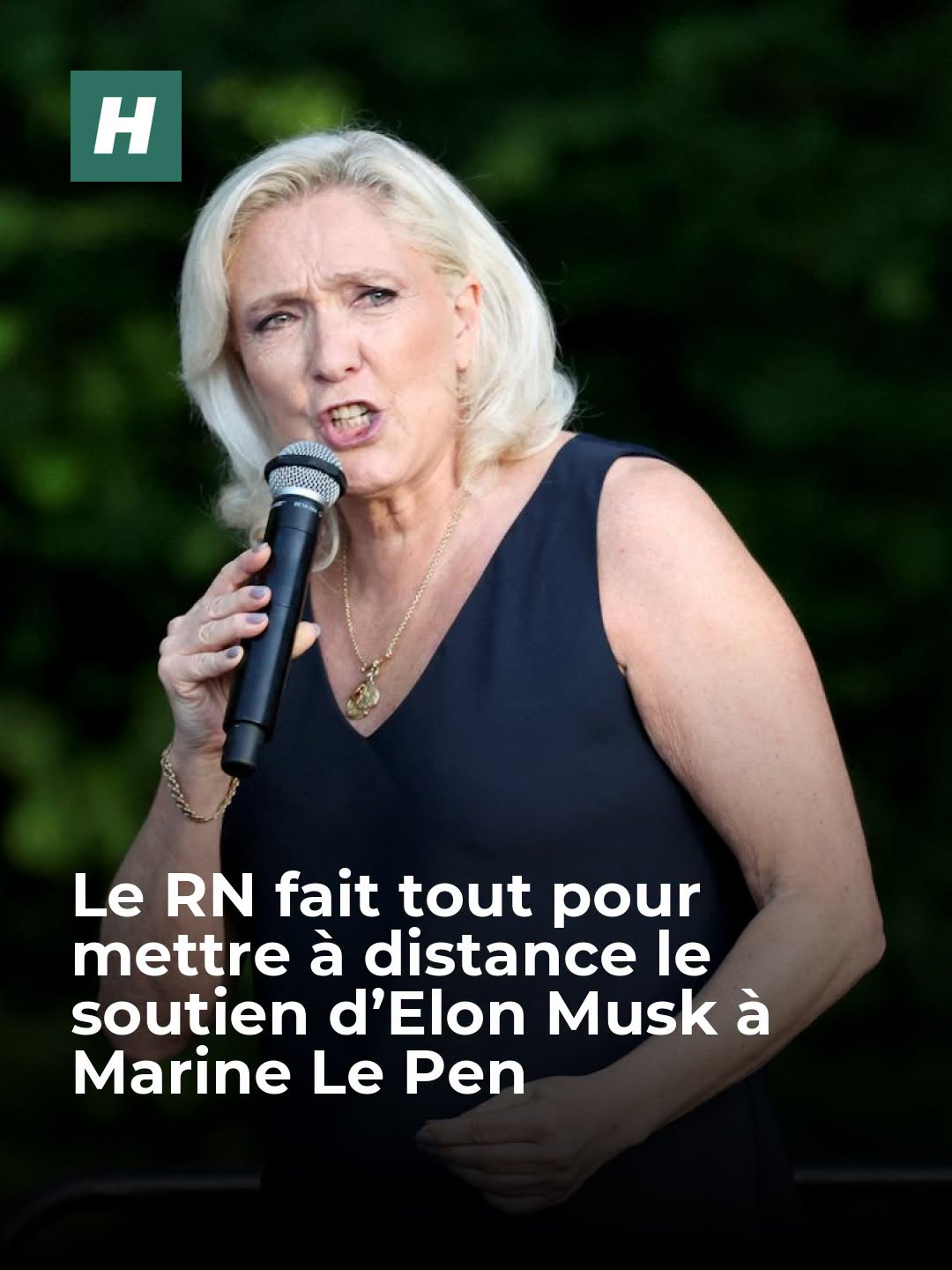 Pas franchement ravis, les dirigeants du Rassemblement national s’appliquent à relativiser le message de soutien publié par le milliardaire sur son réseau social. 👉