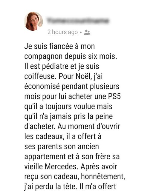 Témoignage : “Ce cadeau qui m’a le plus touchée”