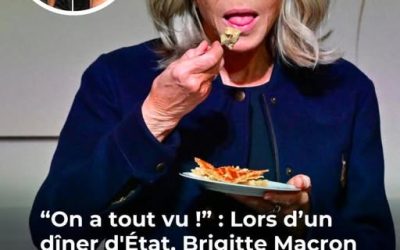 Lors d’un dîner d’État, Brigitte Macron crée la surprise avec un détail que personne n’attendait en plein été