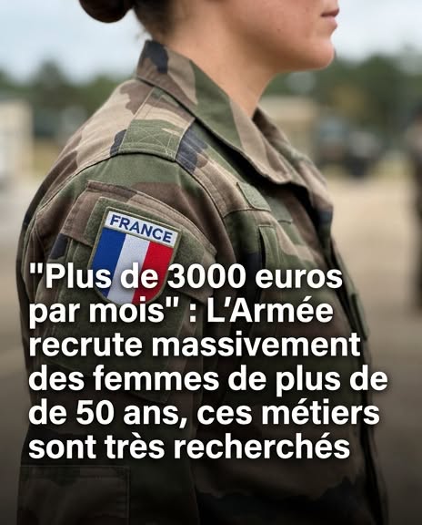 Et si votre prochain grand défi professionnel portait l’uniforme ? Pas celui qu’on imagine forcément, mais celui d’une institution qui se réinvente profondément. L’Armée française ne cherche plus uniquement des jeunes recrues. Elle cible aujourd’hui des femmes expérimentées, avec du vécu, du savoir-faire et une vraie maturité professionnelle. Et les salaires proposés ont de quoi faire réfléchir sérieusement. Voici ce qu’il faut savoir.