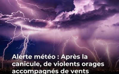 Canicule : la fin des orages et des températures toujours en baisse prévues pour demain