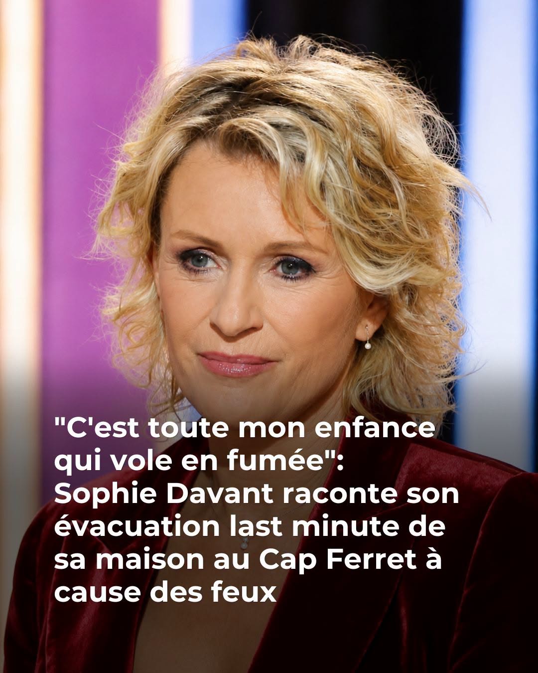 🔴Une enfance en flamme : l’évacuation poignante de Sophie Davant…Voir plus👇🏻