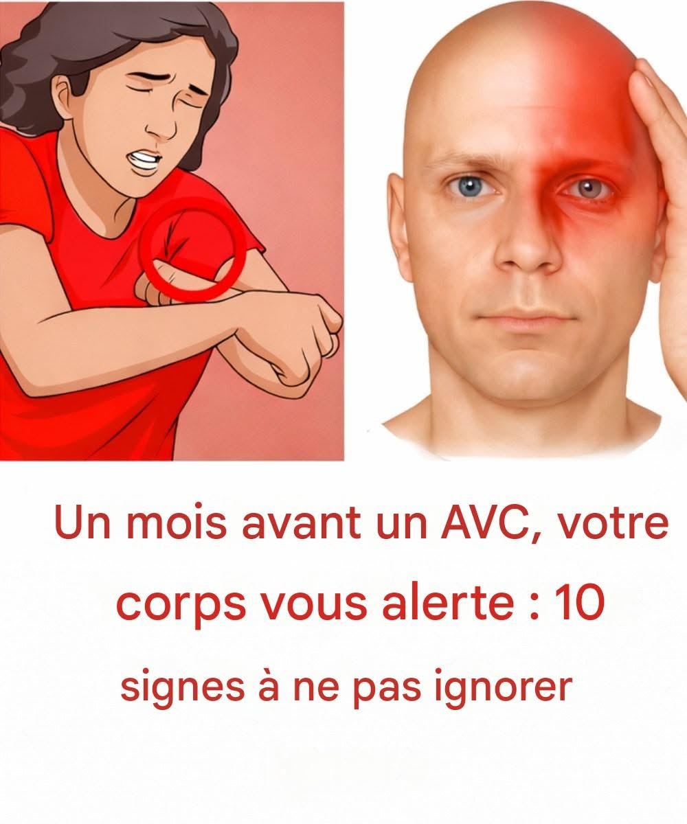 Un mois avant un AVC, votre corps vous avertit : 10 signes à ne pas ignorer