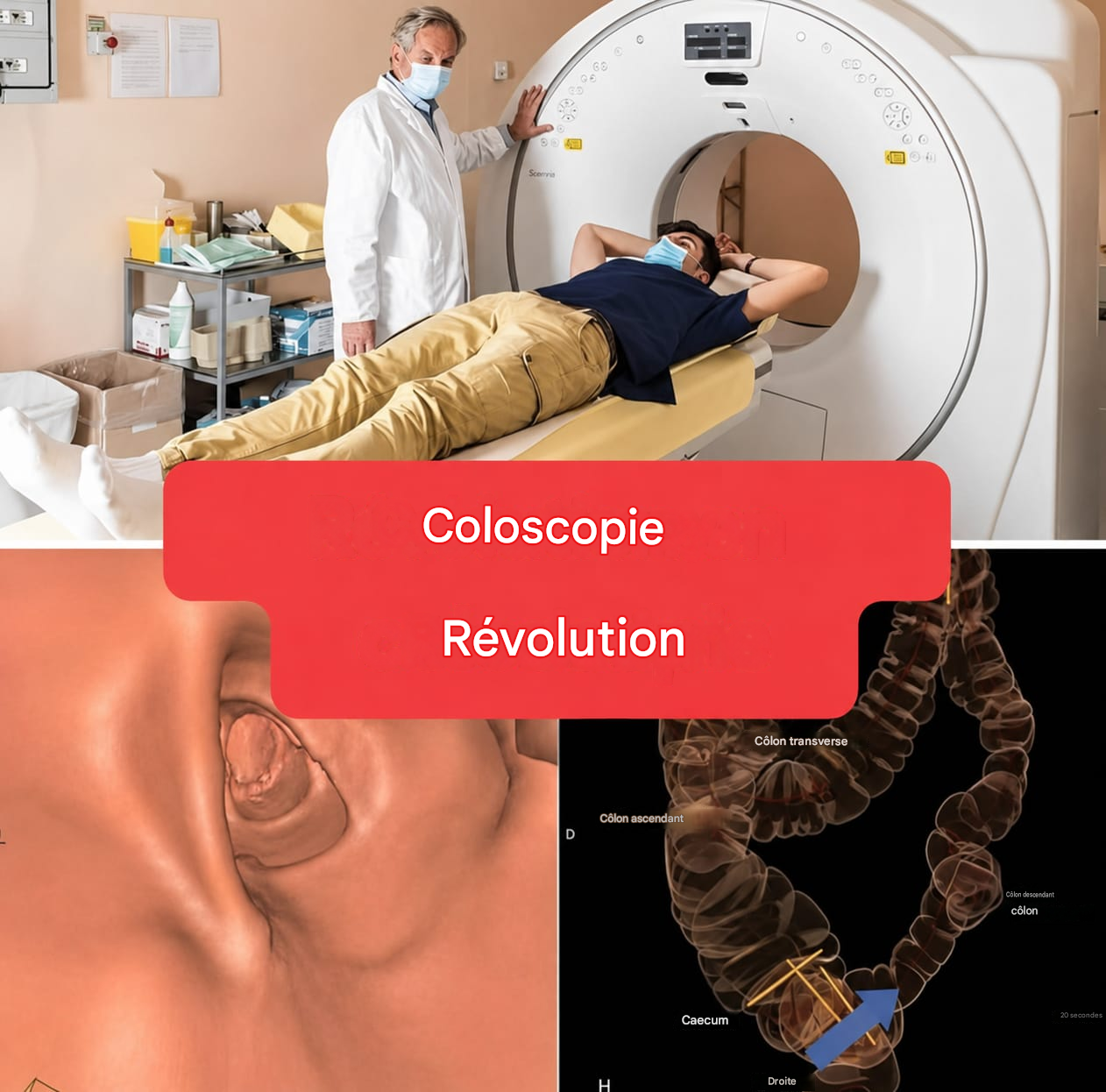 Nouvelle méthode : la coloscopie ne sera plus un examen invasif. (1/2)