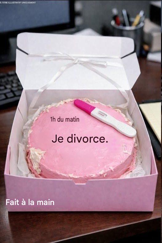 Mon mari m’a envoyé un gâteau pour annoncer notre divorce…