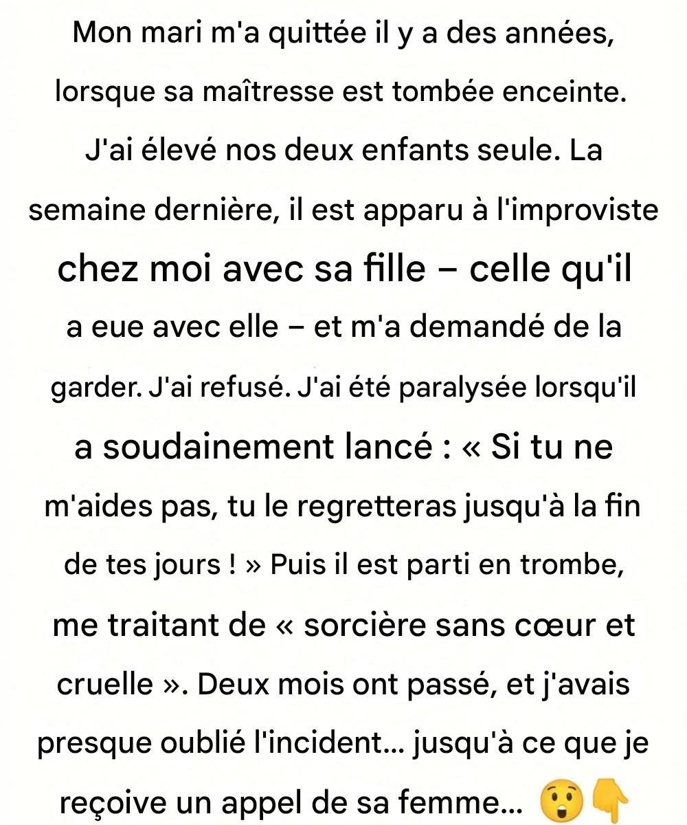 Quand le passé est revenu j’ai choisi de protéger ma paix..