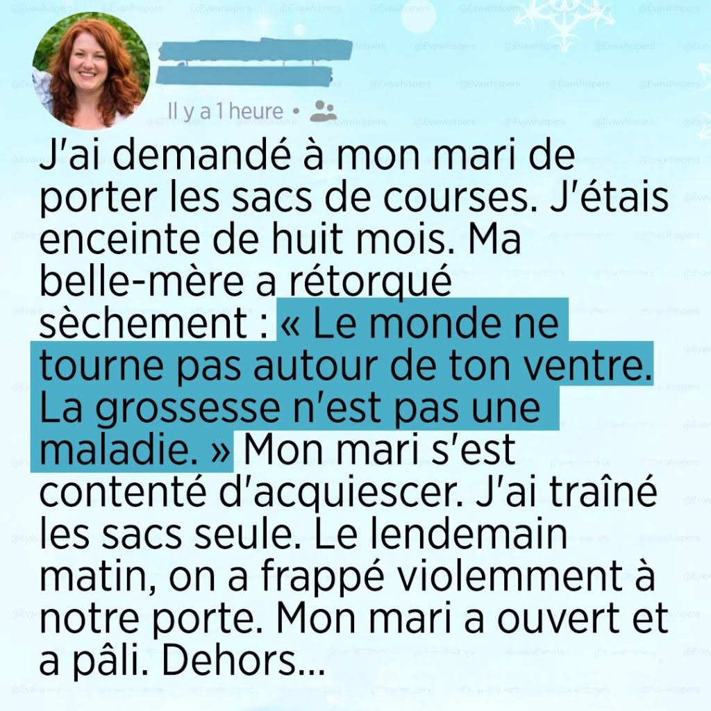 Huit mois de grossesse : quand un simple geste du quotidien devient le révélateur d’un manque de soutien