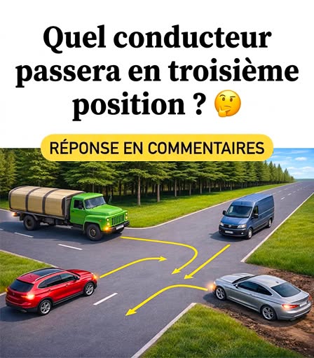 On dirait un carrefour ordinaire sans panneaux. 🛑❎ Mais c’est là que beaucoup de gens font une erreur. 😉 Qui passera en troisième position ? 🤔 Réponse dans les commentaires 👇