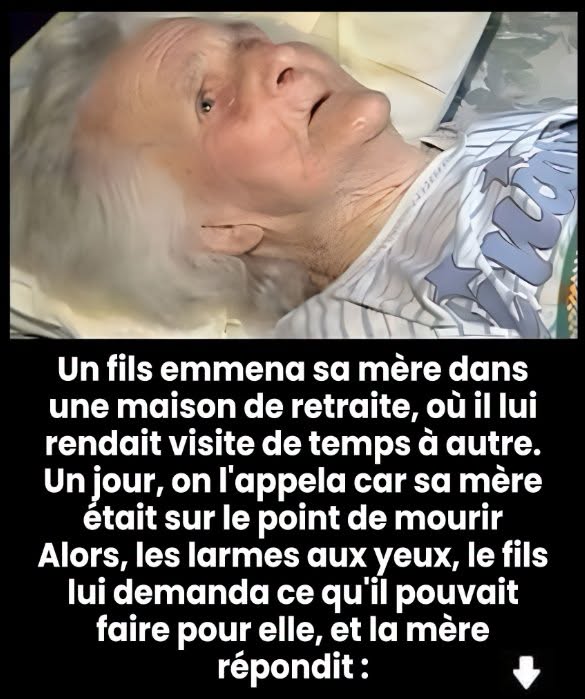 Ce fils n’avait plus le temps de voir sa mère : une révélation venue trop tard, mais chargée d’amour