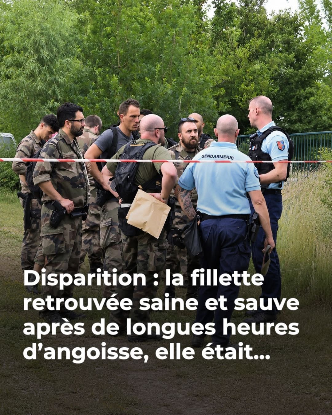 La fillette retrouvée saine et sauve après de longues heures d’angoisse, elle était…Voir plus