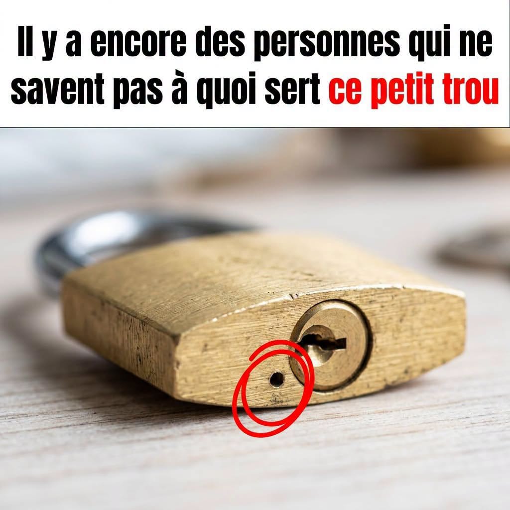 À quoi sert le petit trou sur un cadenas ? Beaucoup de gens l’ignorent encore !