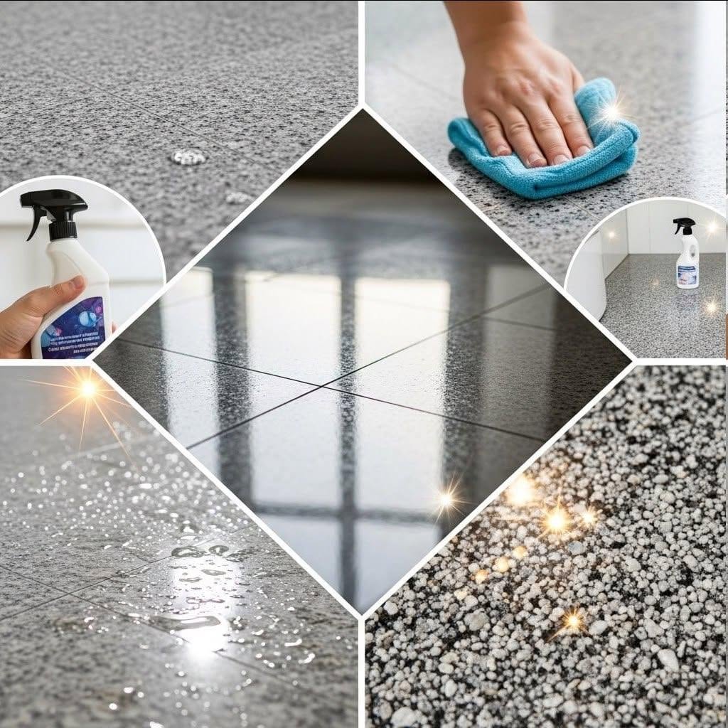 Sols en granit : utilisez cet ingrédient prisé pour les faire briller comme jamais auparavant.