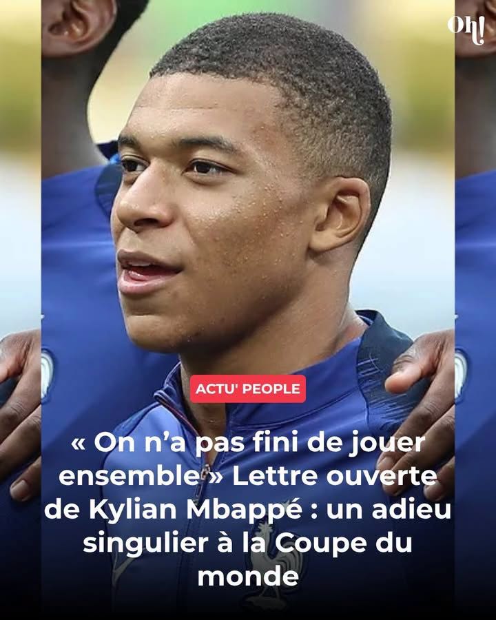 Lettre ouverte de Kylian Mbappé : un adieu singulier à la Coupe du monde