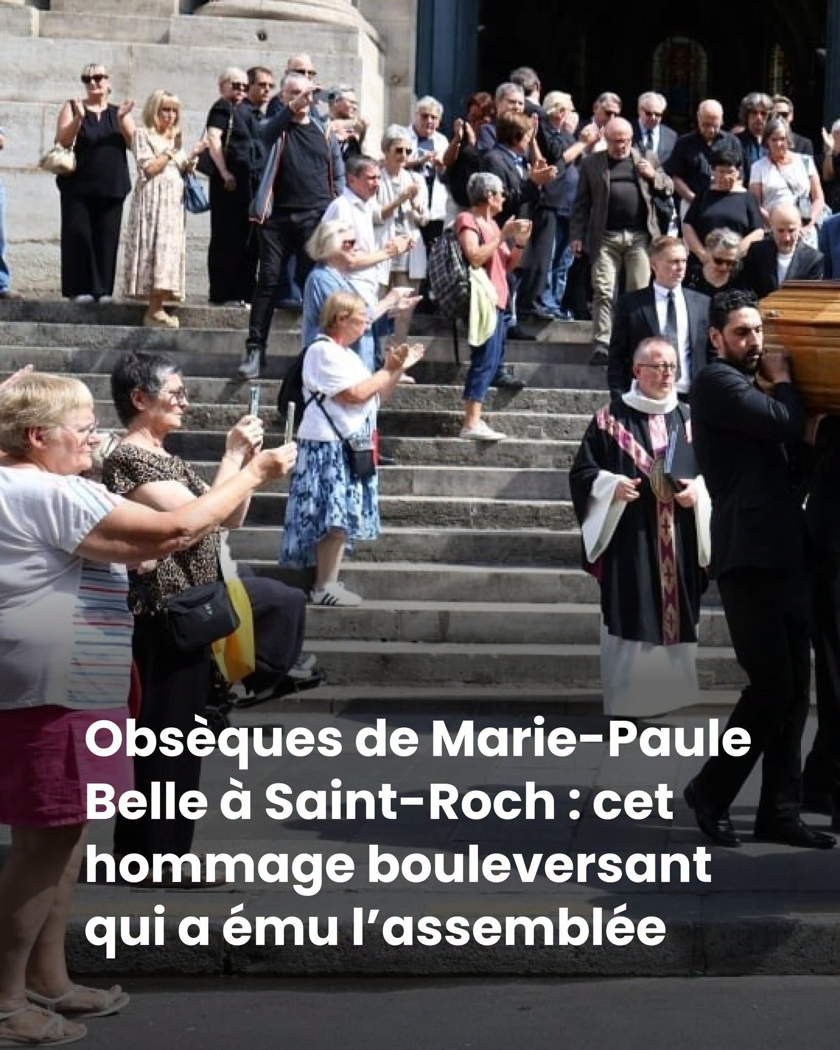 Obsèques de Marie-Paule Belle à Saint-Roch : cet hommage bouleversant qui a ému l’assemblée